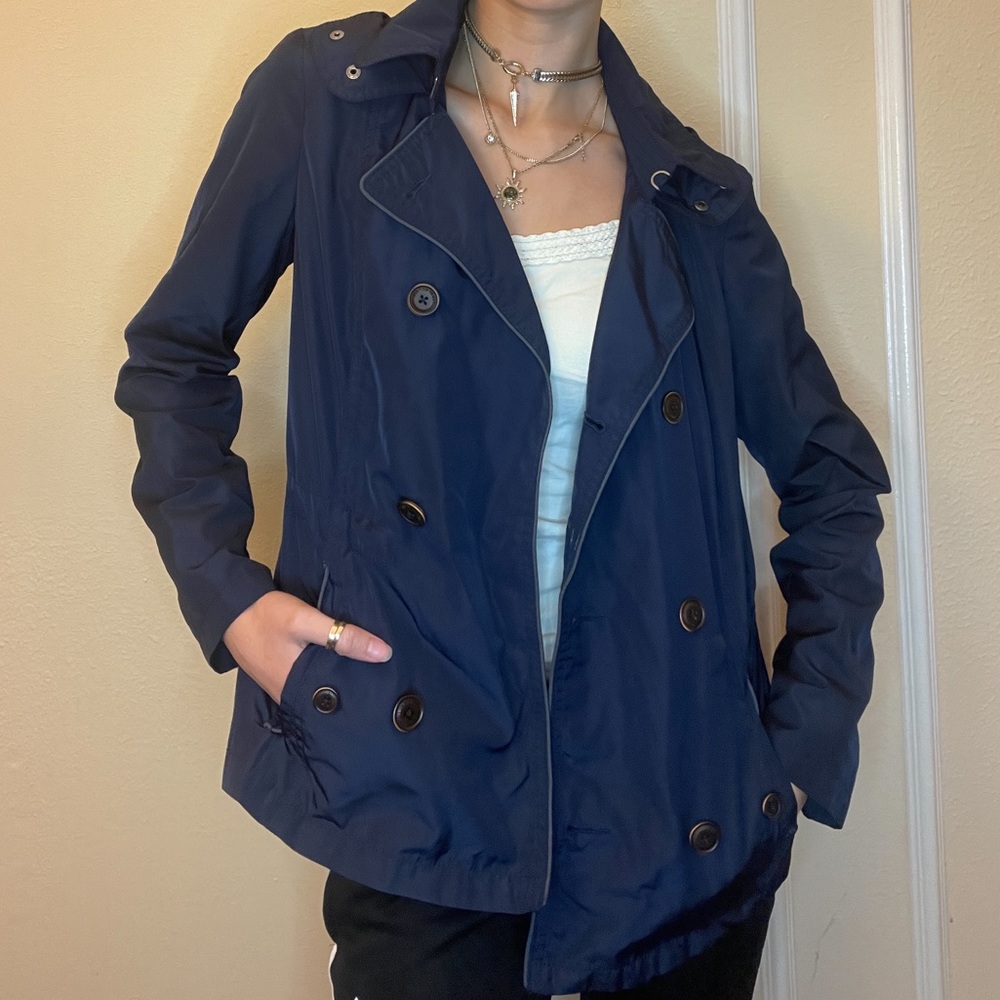 Tommy Hilfiger Navy Raincoat